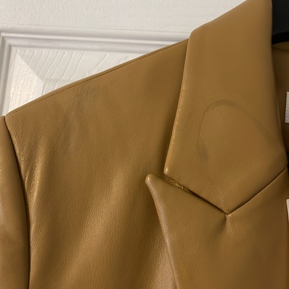 Mango Leather Blazer - Picture 3 of 5